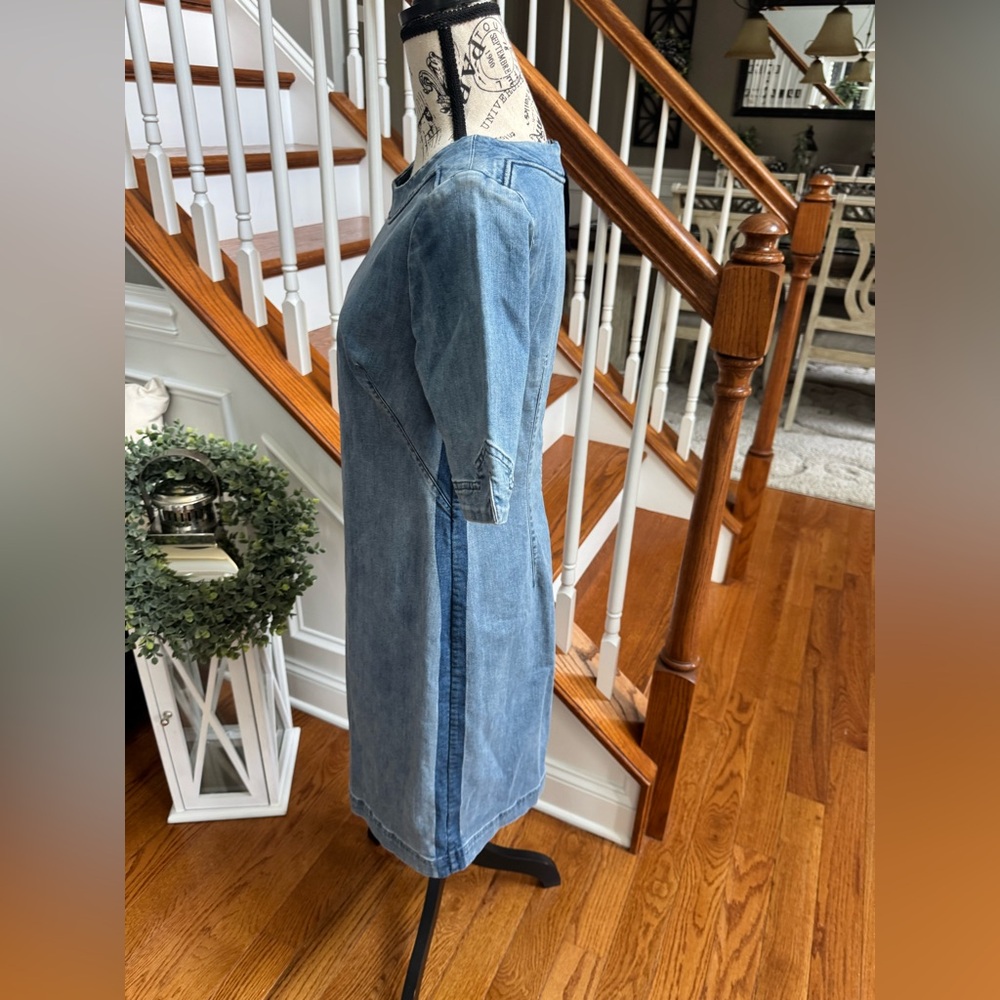 Boden Rhea‎ Denim Jean Knee Length Dress, Size US/4 - Picture 6 of 11